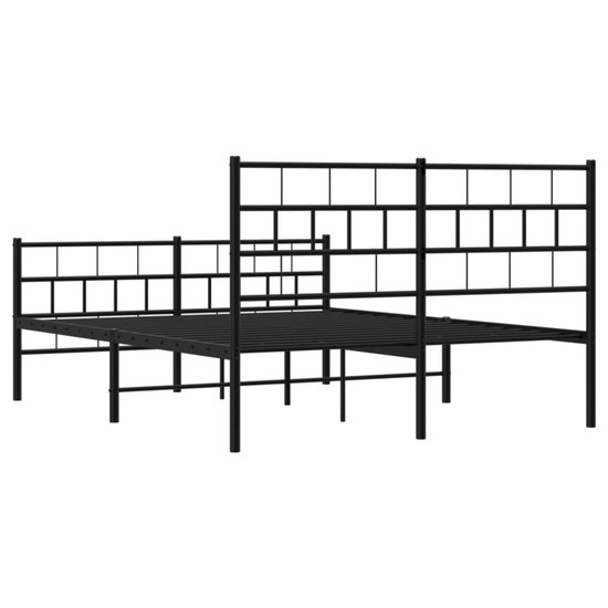 vidaXL Bedframe met hoofdeinde Sonoma eikenkleurig 120x190 cm, ombouw, twijfelaar, bedbodem, slaapkamermeubel, 2 persoonsbed
