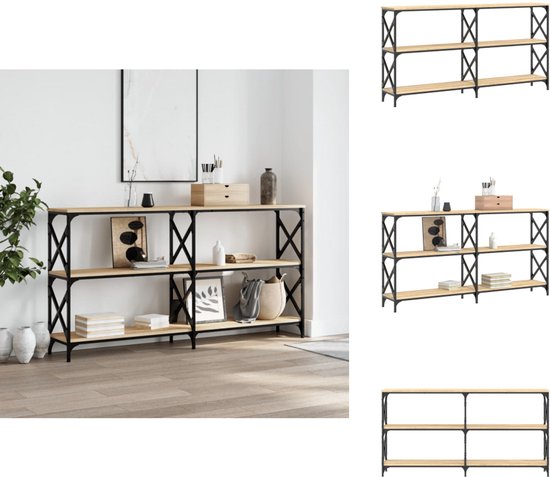 vidaXL Wandtafel 100x28x80,5 cm bewerkt hout sonoma eikenkleurig, bijzettafel, hoge tafel, woonkamertafel, console tafel, tafeltje, gangkastje vidaXL Wandtafel 100x28x80,5 cm bewerkt hout sonoma eikenkleurig, bijzettafel, hoge tafel, woonkamertafel, console tafel, tafeltje, gangkastje