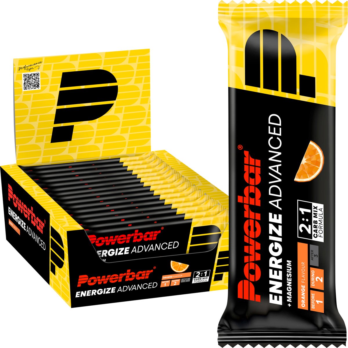 Goedkoopste Powerbar Energiereep | Energize Bar Advanced | Orange - 15x55g