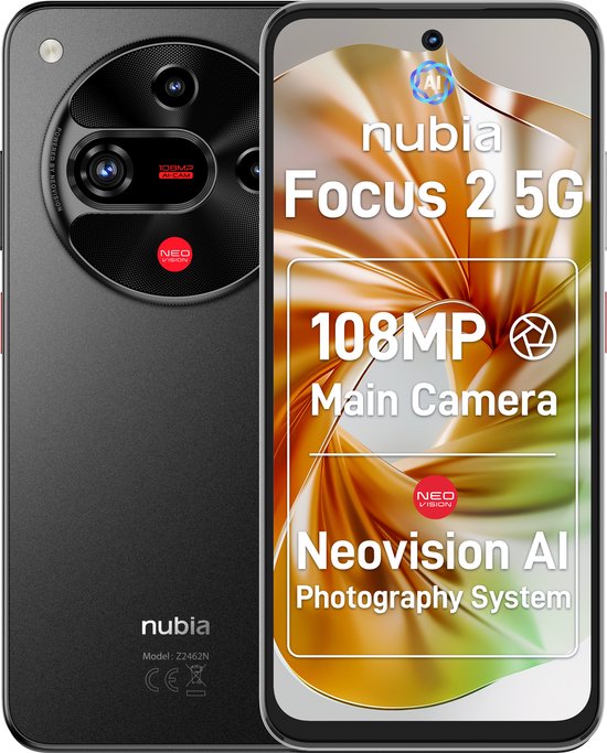 ZTE Nubia Focus 2 - 5G - 8GB/256GB - Zwart