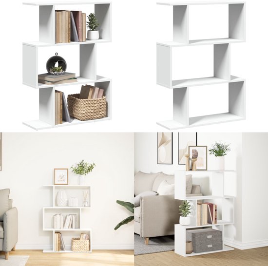 vidaXL Kamerscherm / boekenkast 6-laags 70x24x193 cm hout grijs sonoma