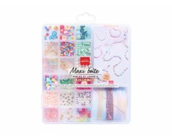 La Petite Epicerie MAXI BEADS BOX "BUBBLE TEA" 200g H21.5xW17xL2cm Creatieve | Hobbyset | sieraden | kinderen en volwassenen