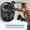 Man met bokshandschoenen slaat op de Gatson Pro Boksmachine. Intensief trainen met het grootste en stevigste ontwerp.