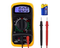 Digitale Multimeter - AC / DC - Transistor tester - Incl. 9V Batterij & meetsnoeren - Multi Meter - Universeel meter