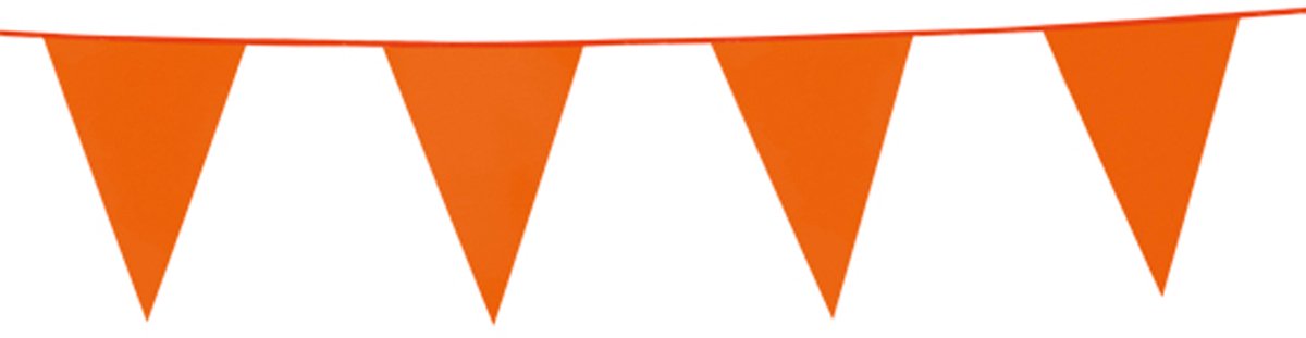 12x Vlaggenlijn Oranje 10 meter - Verjaardag Feest Party Festival Poolparty Decoratie Koningsdag