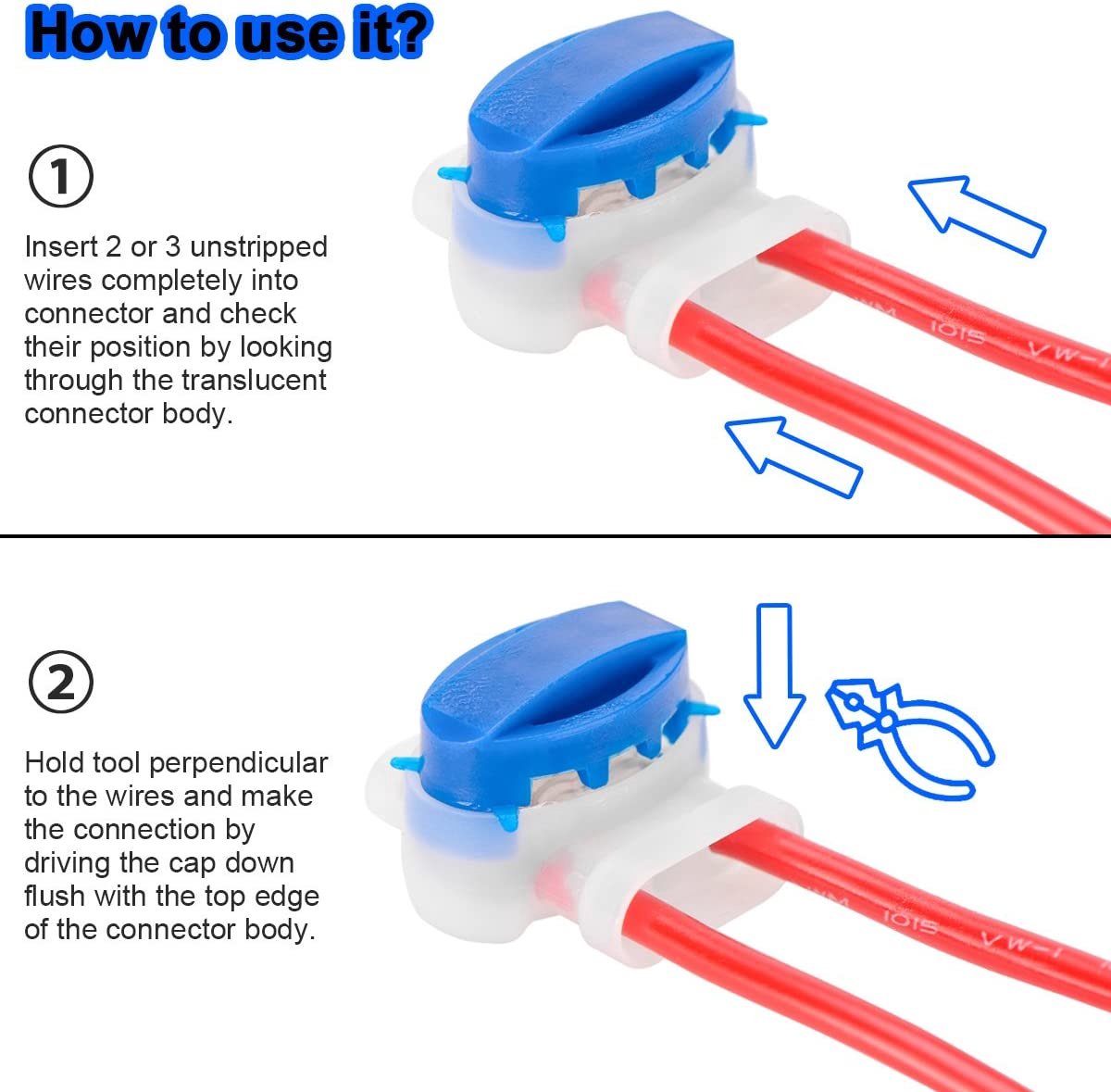 Afbeelding 3 van 10 st. Draad verbinders voor perimeterdraad | Universeel | Gel connector | Robotmaaier | Reparatieset