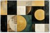 Abstracte vormen, Goud, Zwart