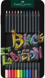 Set Faber-Castell potloden en kleurpennen met 'Black Edition' graffiti.