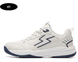 Bovista Tennisschoenen - Heren - Dames - Tenniskleding - Indoor - Outdoor - Beige & Blauw - Maat 41