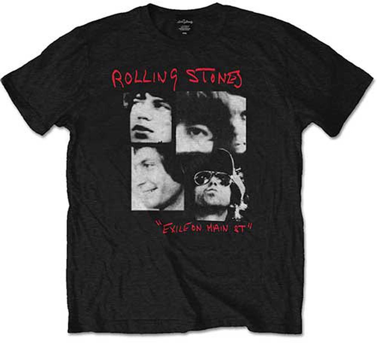 The Rolling Stones - Photo Exile Heren T-shirt - M - Zwart