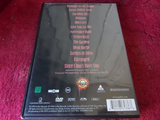 Guns N' Roses - Welcome To The Videos (DVD), Guns N' Roses