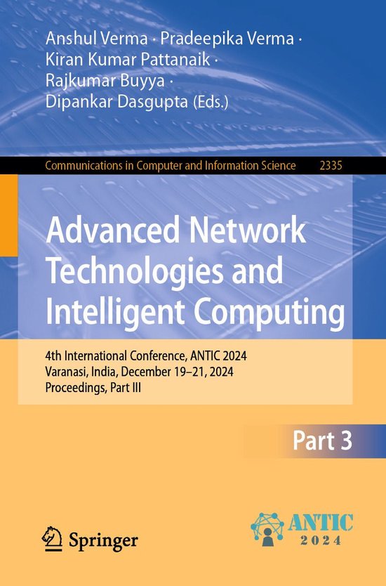 Springer Nature Proceedings Computer Science 3 - Advanced Ne ... - cover