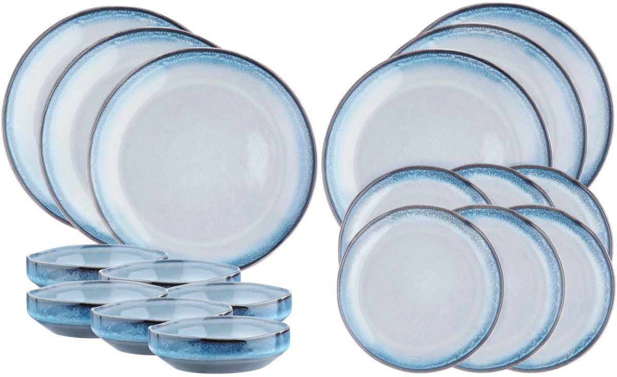 Service Les Essentiels GENESIS - 18 stuks - Sea