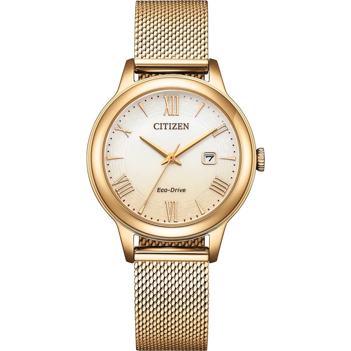 Citizen EW2623-70P Horloge - Staal - Goudkleurig - Ø 30 mm