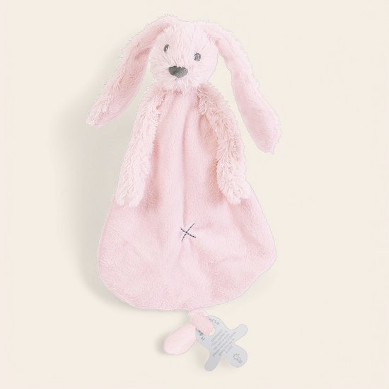 Kraamcadeau roze met Happy Horse Richie Knuffeldoekje, spuugdoekje slofjes en pampers van HEMA — afbeelding 2