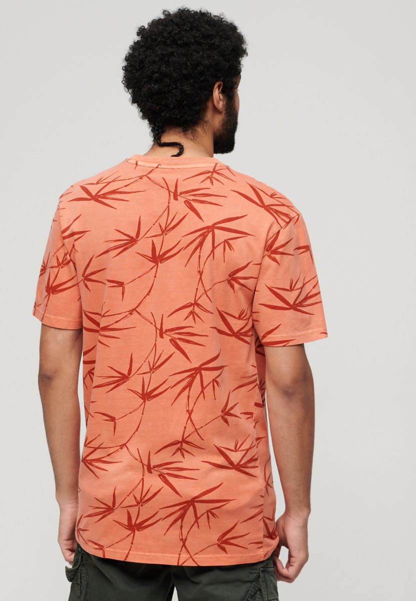 Superdry VINTAGE OVERDYE PRINTED TEE Heren T-shirt 2XL Oranje