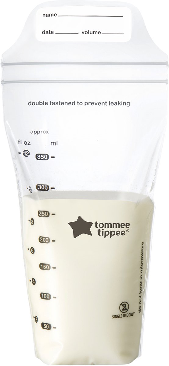 Goedkoopste Tommee Tippee Closer to Nature - bewaarzakjes voor moedermelk - vooraf gesteriliseerde - veilige dubbele afsluiting - voor eenmalig gebruik - 350 ml - 36 stuks