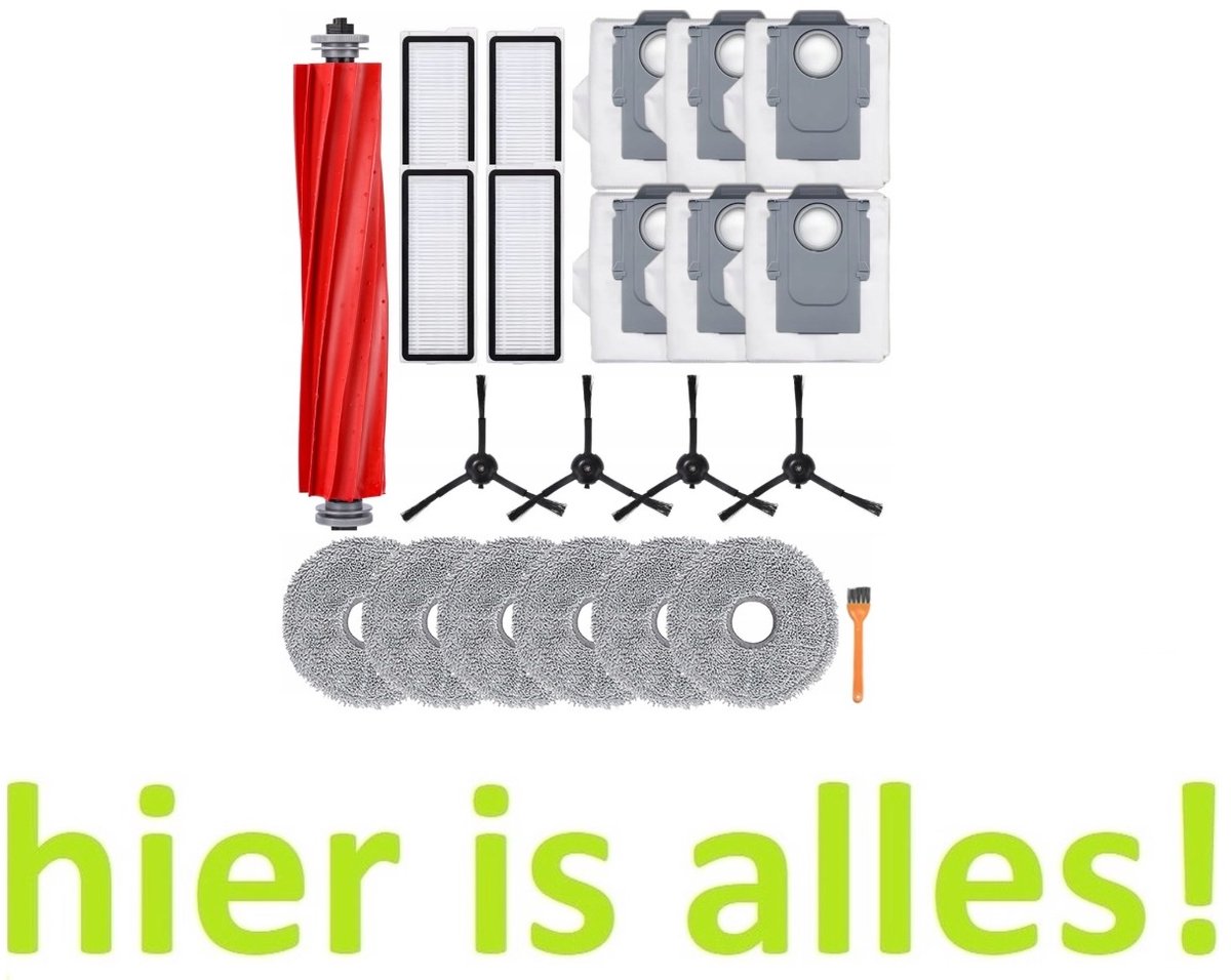 Grote accessoireset compatibel met Roborock Q Revo Pro / S / MaxV / Pro - Hoogwaardige vervanging