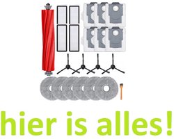 Grote accessoireset compatibel met Roborock Q Revo Pro / S / MaxV / Pro - Hoogwaardige vervanging