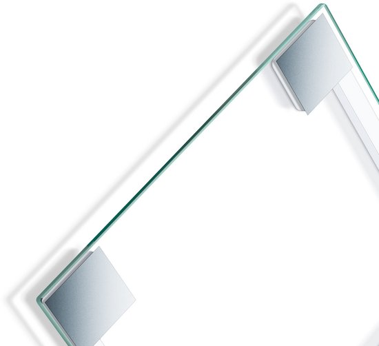 Beurer GS 14 Personenweegschaal - Digitaal - Weegschaal tot 150 kg - Doorzichtig Veiligheidsglas - Ultra dun (20 mm) design - Makkelijk Afleesbaar LCD display - Schakelt Automatisch aan & uit