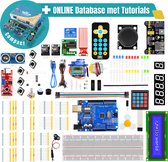 Sminty® Arduino Starter Kit Uno R3 - Elektronica Starterset – 239 Componenten – Volledig Compatibel met Arduino® IDE – Inclusief Handleiding & Online Database – Ideaal voor Beginners & Gevorderden