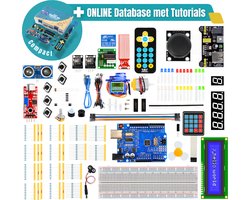 Sminty® Arduino Starter Kit Uno R3 - Elektronica Starterset – 239 Componenten – Volledig Compatibel met Arduino® IDE – Inclusief Handleiding & Online Database – Ideaal voor Beginners & Gevorderden