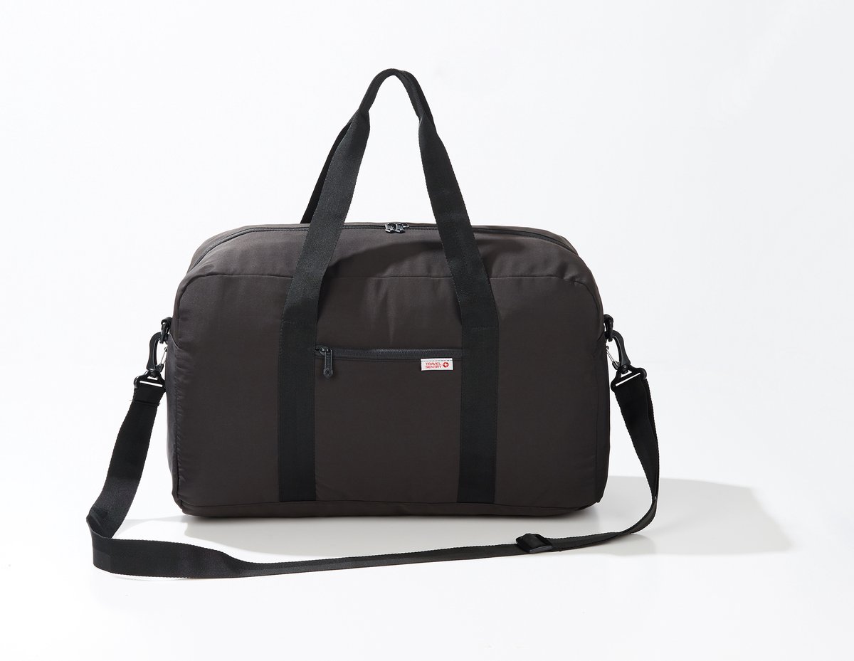 Travelsentry - Weekendtas - Opvouwbaar - Reizen - Accessoire - Zwart - Compact - 48*28*22 cm - Rpet - Voorkomt Onnodig Plastic Gebruik - Duurzaam