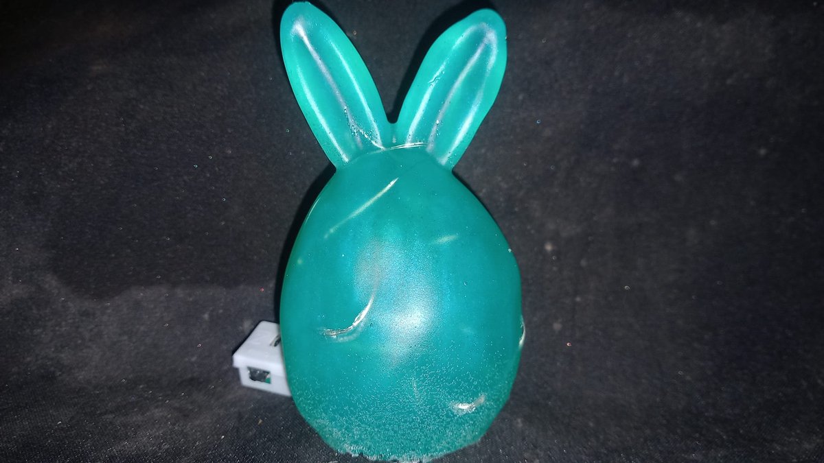 starwolf, ledverlichting paasei met oortjes I, aqua blue, pasen, geschenk, decoratie