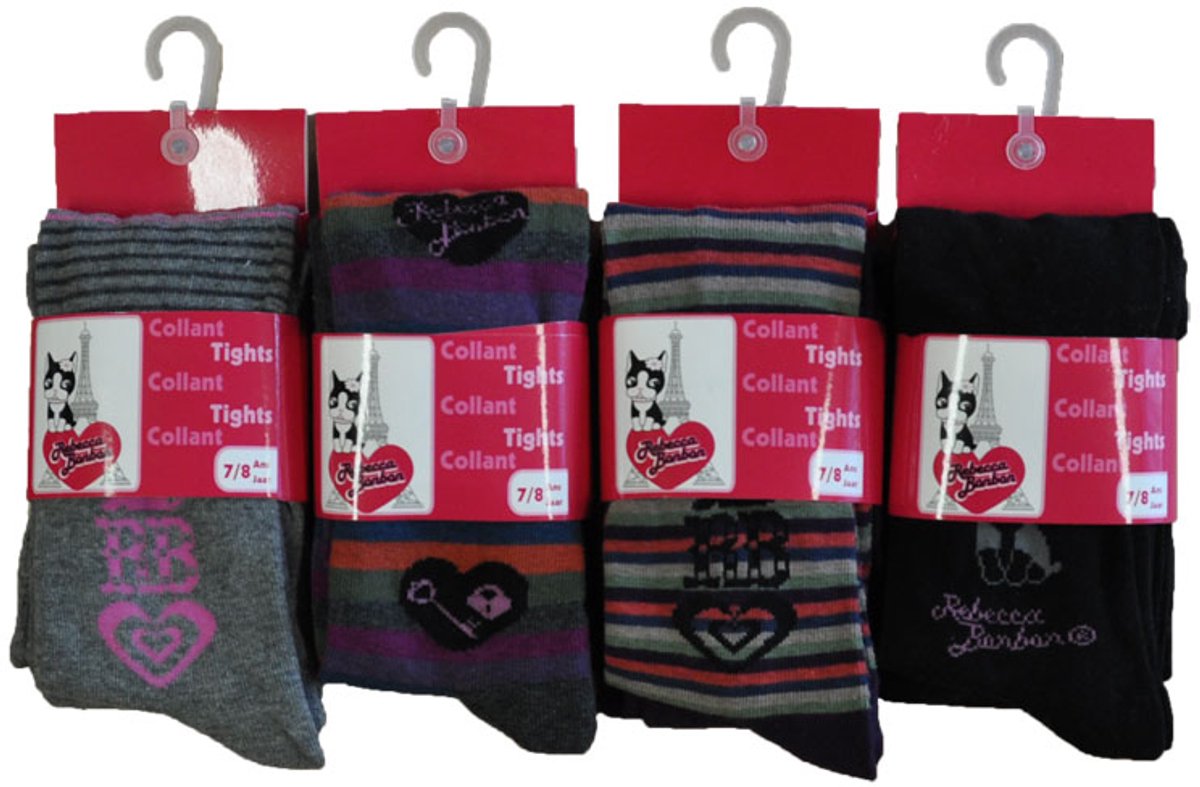 KINDERCOLLANT FANTASIE- 3 PAAR - MAAT 7-8 JAAR-VERSCHILLENDE PRINTS