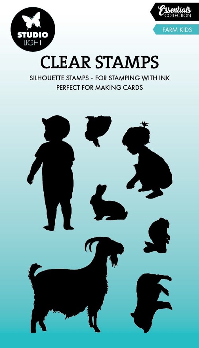 Clear stamps Farm kids - Essentials nr. 830