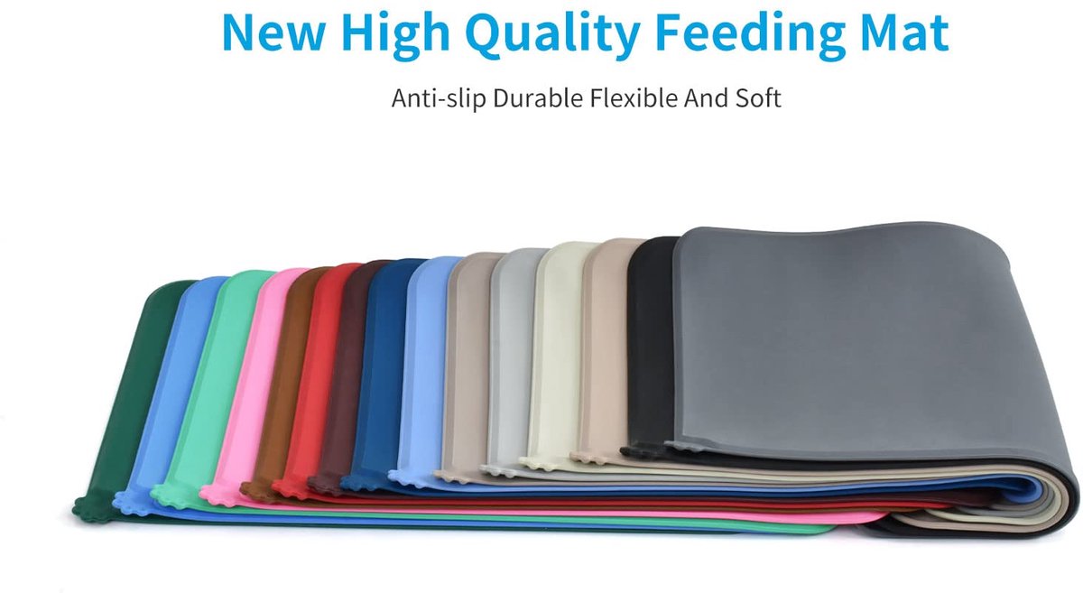PETLIBRO Honden En Kattenbakmat, Waterdicht, Antislip Siliconen Huisdiervoermat 651324546