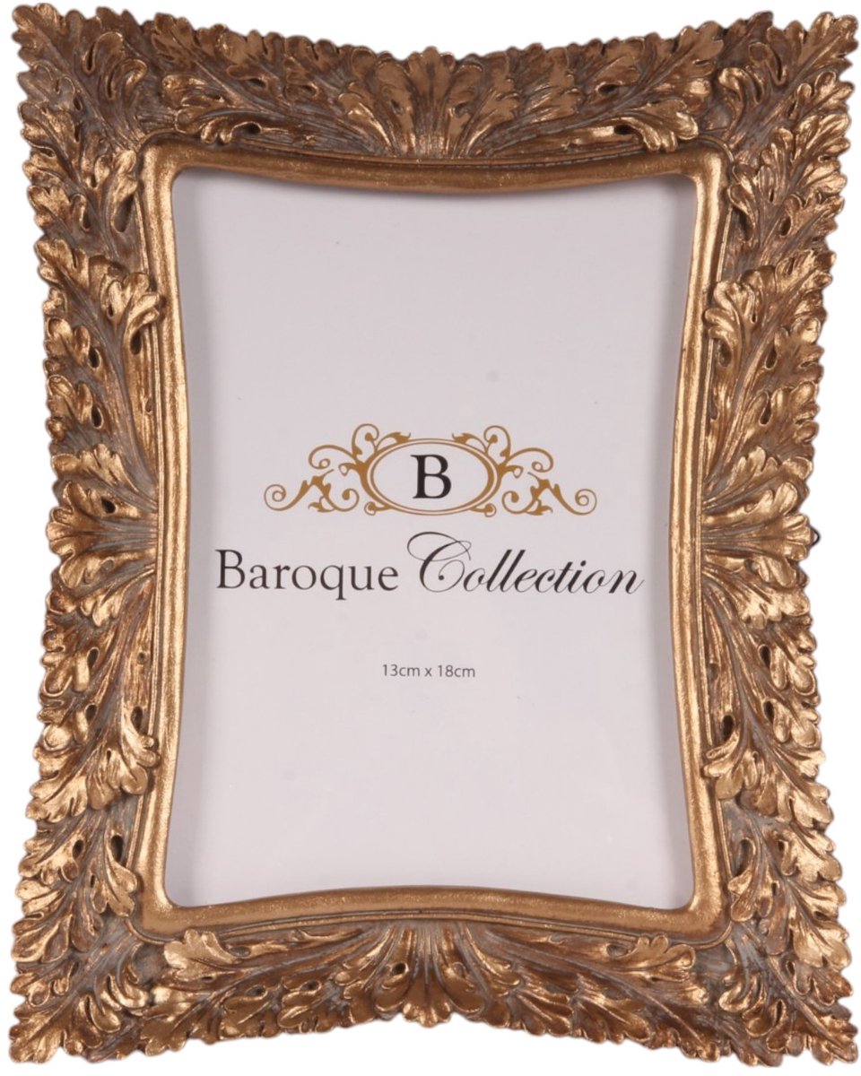 Baroque - Fotolijst - Fotolijst 13x18 cm - Goud - Resin - Staand/Liggend - 20x16x2.5 - Polyresin