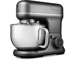 MEDION 3 in 1 universele keukenmachine (digitaal, 1200 watt, 8 standen, mengen kneden roeren hakkenmolen, ijscoupe voor het bereiden van ijs, digitaal aanraakscherm, MD18430) Titanium