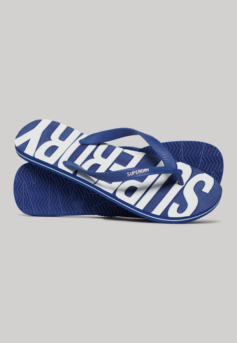 Superdry Vegan Vintage Kinderenlippers Heren Slippers Blauw