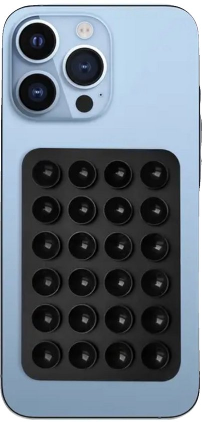 Zuignap telefoonsticker - Octobuddy - 2 stuks - Zwart - Studio Will & Co.