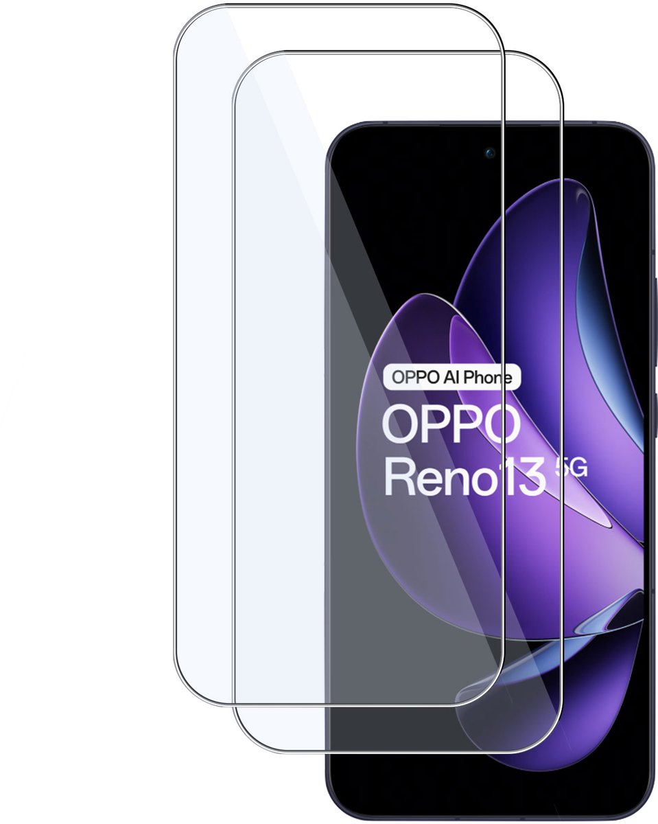 2x TechNow Screenprotector geschikt voor OPPO Reno 13 – Gehard Glas - Proteqt+