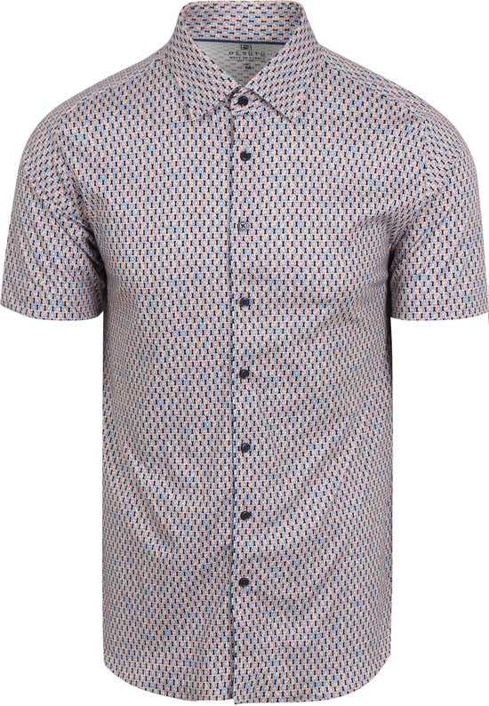 Desoto Short Sleeve Jersey Overhemd Grapefruit Multicolor - Maat L - Heren - Overhemden Casual