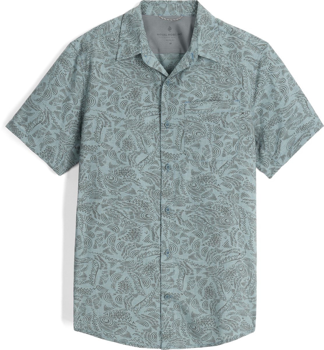 Royal Robbins Men’s Amp Lite II S/S Outdoorblouse Heren Blauw