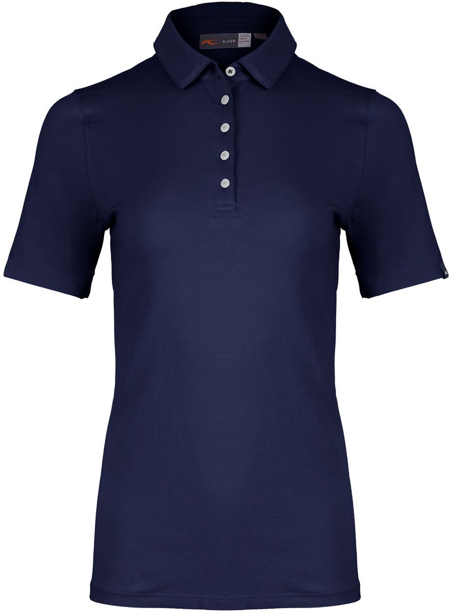 Kjus Women Hollow Pima Polo S/S – Outdoor Kleding Fleeces en Truien Polo’s Blauw