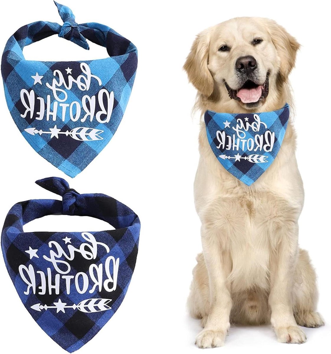 Affect Shop Bloemen Acuarela Kleuren 2 Pack Hond Bandana Omkeerbare & Wasbare Vierkante Hond Hoofddoek Huisdier Driehoek Sjaal Voor Honden