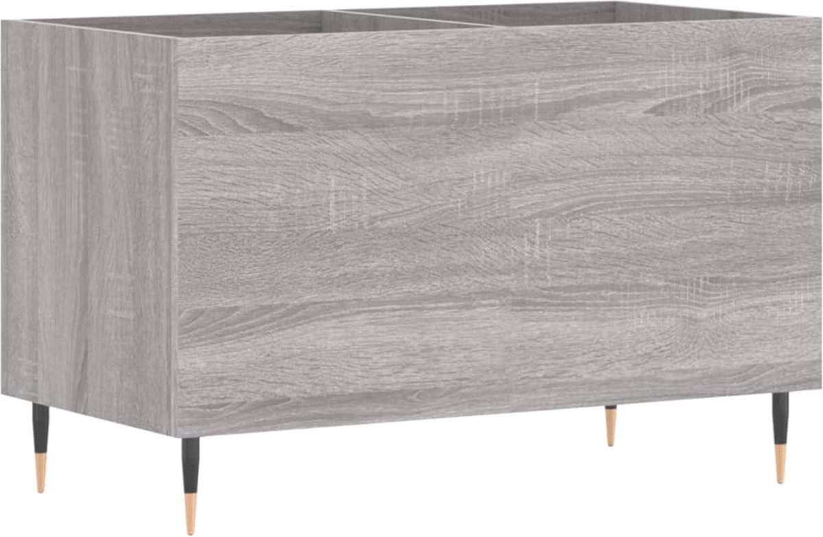 vidaXL Platenkast - 74,5x38x48 cm - Grijs Sonoma Eiken