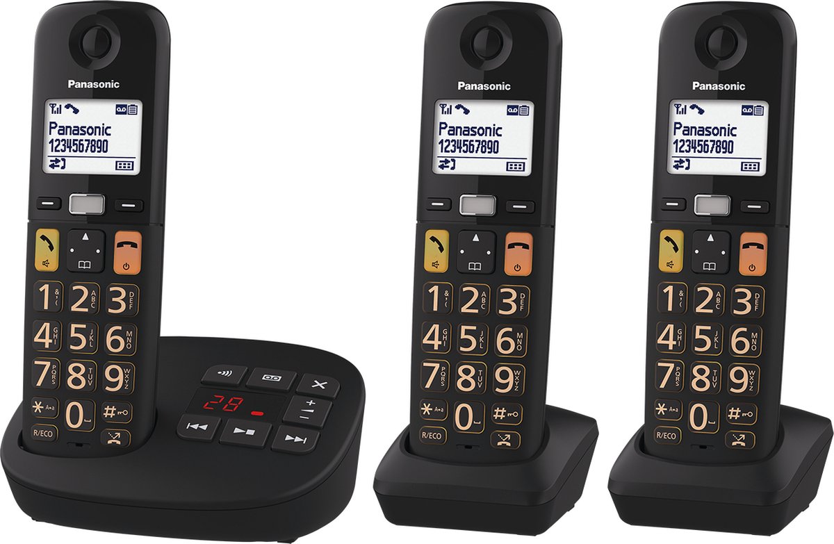 Panasonic KX-TGU133EXB Zwart