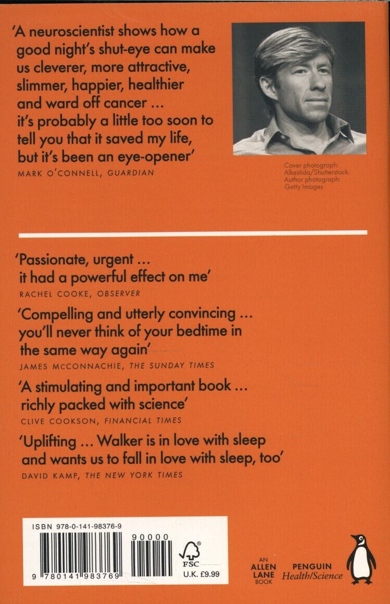 Why We Sleep - back cover