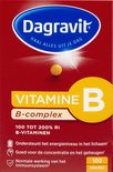 Verpakking van Dagravit Vitamine B B-complex, met een illustratie van een pil.