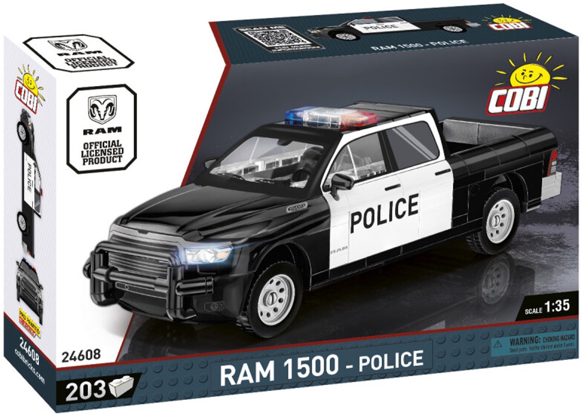 COBI RAM 1500 Police: 205-delige politiepickup in schaal 1:35