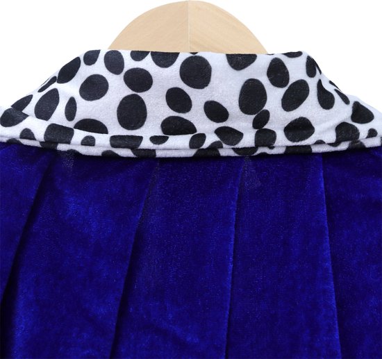 Cape/manteau Joya Kids King avec Kroon et bâton pour adultes | Costumes de carnaval | Cape d'habillage du Prins | Le Moyen-Âge | Majesté | Bleu | Unisexe | Taille unique