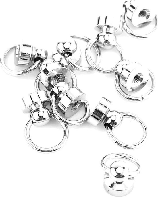 10 stuks metalen ster stud klinknagel spike schroef voor Leathercraft tassen schoenen DIY decoratie (14 mm goud) | NL