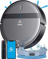 CleanWise Henk - Robotstofzuiger met dweilfunctie - Dweilrobot - Robot Stofzuiger Met Laadstation - Geschikt voor Huisdieren