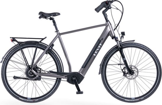Levit Calvia 5 - mat zwart parelmoer - elektrische herenfiets