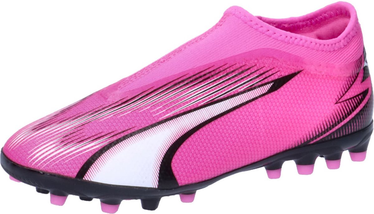 Roze Puma voetbalschoenen voor kinderen en tieners, model ULTRA MATCH LL MG JR.
